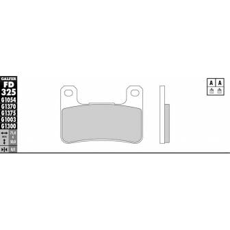 PASTILLAS FRENO GALFER FD325-G1651 LILA (semi-metálicas).