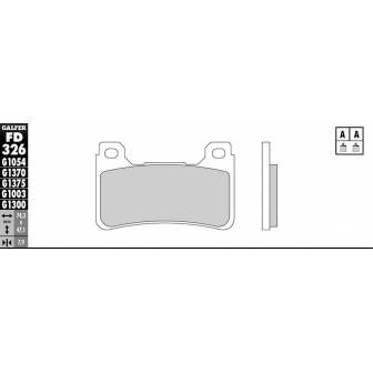 PASTILLAS FRENO GALFER FD326-G1651 LILA (semi-metálicas).