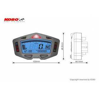 Velocímetro multifuncion KOSO DB03 BA038010