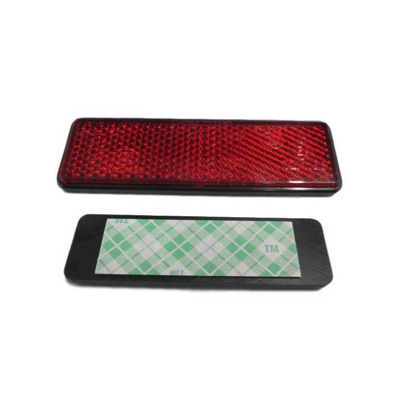 AGRISHOP 2Piezas Catadioptrico Moto Homologado E4 Rectangulares Rojo Pegado  Adhesivo, Catadrioptico Caravana,89 * 35mm Reflectante Reflectores  Catadioptrico para Bicicleta(Rectangulares-Rojo-2Piezas) : : Coche  y moto