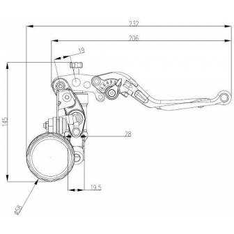 Bomba freno radial Braking Ø19 MC9603