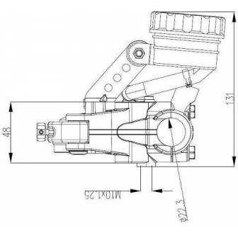 Bomba freno radial Braking Ø19 MC9603