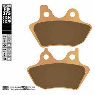 PASTILLAS FRENO GALFER FD375-G1370 MOTO (sinterizado) traseras