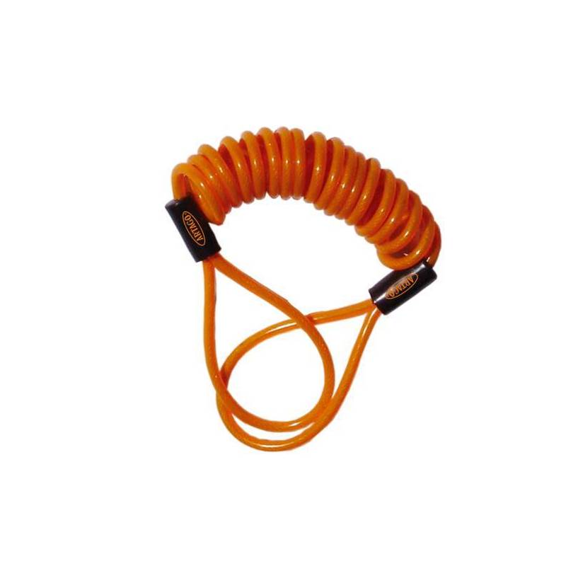 Cable Avisador Antirrobo Disco Moto Color Naranja Artago