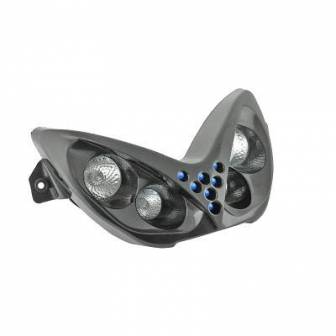 Bifaro Completo Halógeno + led azul Aerox