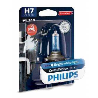 LÁMPARA PHILIPS H-7 12V 55W CRYSTALVISION ULTRA 12972CVUBW