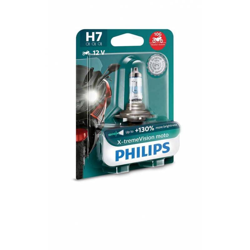 Philips H7 12972XVBW X-treme Vision Moto +130% Halogen Lampe