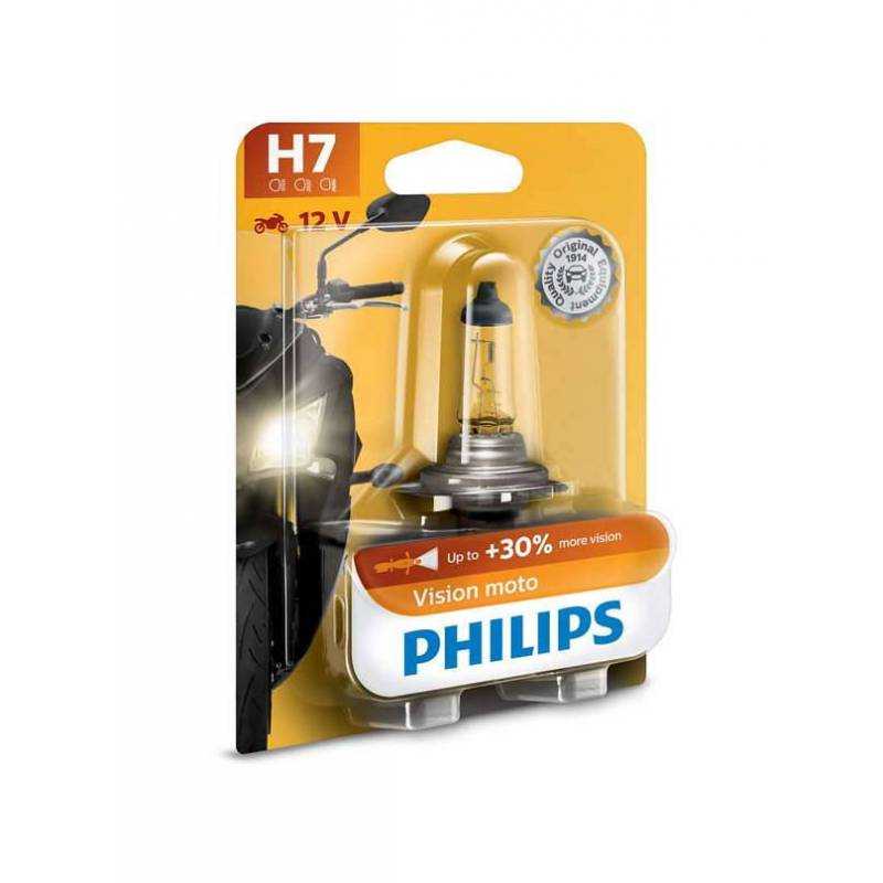 Lámpara moto Philips H-7 12v 55w Visionmoto