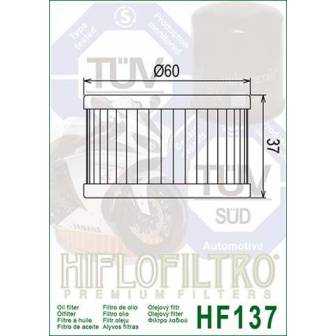 FILTRO ACEITE HIFLOFILTRO HF137