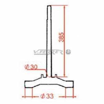 Tija dirección TNT Yamaha stunt/Slider D.33mm