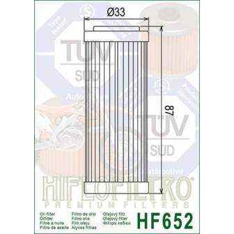 FILTRO ACEITE HIFLOFILTRO HF652