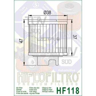 FILTRO ACEITE HIFLOFILTRO HF118