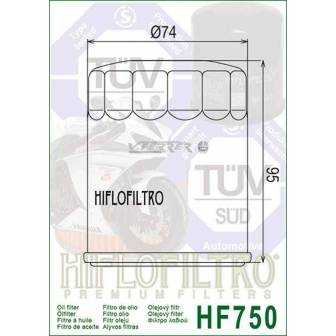 FILTRO ACEITE HIFLOFILTRO HF750