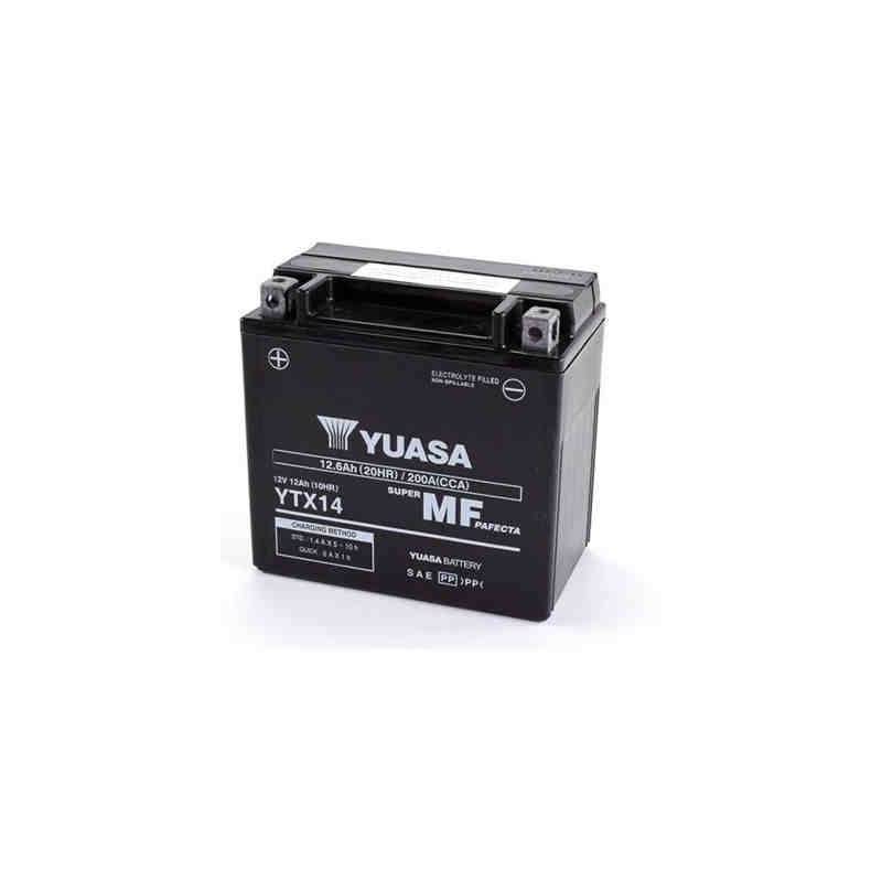 BATERIA YUASA YTX14-WC (YTX14-BS ACTIVADA) 12V 12Ah