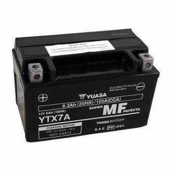 BATERIA YUASA YTX7A-WC (YTX7A-BS) ACTIVADA 12V 6Ah