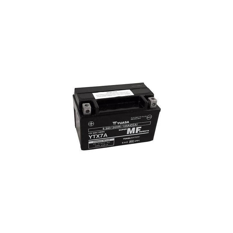 BATERIA YUASA YTX7A-WC (YTX7A-BS) ACTIVADA 12V 6Ah