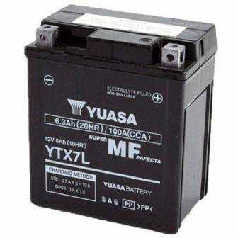 BATERIA YUASA YTX7L-WC (YTX7L-BS-ACTIVADA) 12V 6Ah