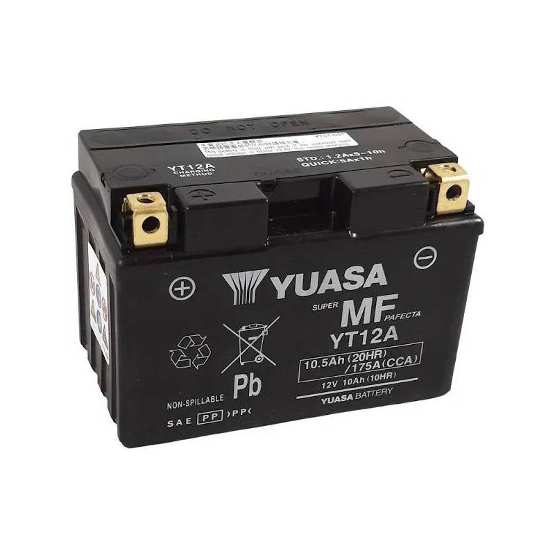 BATERIA YUASA YT12A-WC (YT12A-BS-ACTIVADA) 12V 10Ah