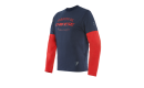 Camiseta Dainese PADDOCK LS COLOR azul marino-rojo