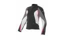 Chaqueta Dainese ARYA LADY TEX Color negro-blanco-fucsia