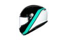 Casco AGV K-6 MINIMAL Color negro-blanco-azul