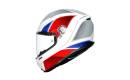 Casco AGV K-6 HYPHEN Color negro-blanco-rojo-azul