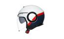 Casco AGV ORBYT BLOCK Color rojo-blanco