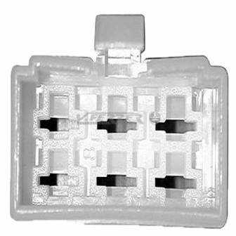 Conector rectangular Hembra con lengueta para 6 conctores fastom