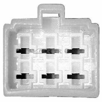 Conector rectangular hembra con ranura para 6 conectores fastom