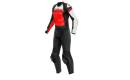 Mono Dainese MIRAGE LADY 2PC Color negro-rojo-blanco