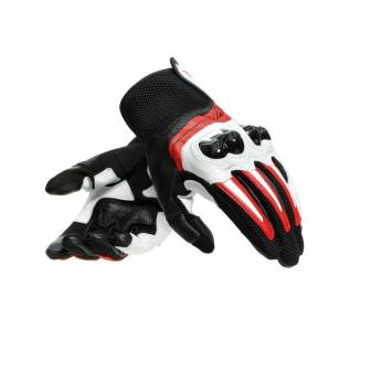 Guantes Dainese MIG 3 BLACK/WHITE/LAVA-RED