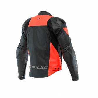 Chaqueta Dainese RACING 4 LEATHER PERF. BLACK/FLUO-RED