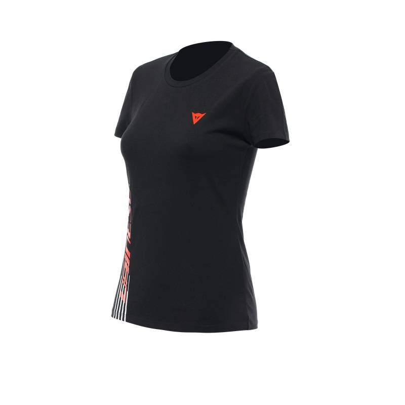 mosaico Conectado clon Camiseta Dainese Logo Lady Negra/Roja | Motorecambios VFerrer