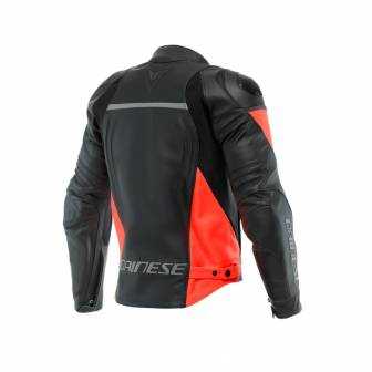 Chaqueta Dainese RACING 4 LEATHER BLACK/FLUO-RED