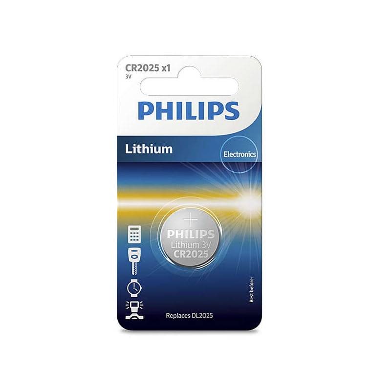 Pila Botón Litio Philips CR2025