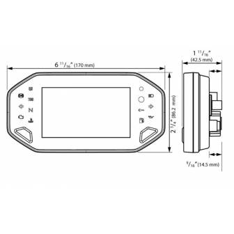 Velocímetro multifunción KOSO RX-4 BA081010 Universal