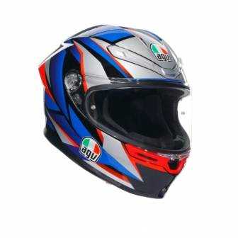 Casco AGV K-6 S SLASHCUT BLACK/BLUE/RED