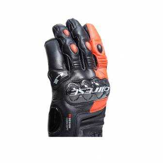Guantes Dainese CARBON 4 SHORT BLACK/FLUO-RED