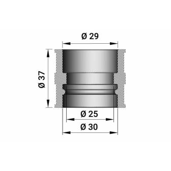 Manguito Malossi D.28mm Vespa 134579B