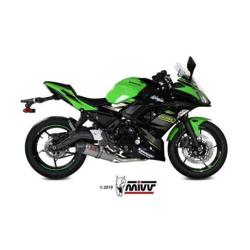MIVV KAWASAKI NINJA 650 2017 - 2022 OVAL TITANIO CAP K.044.L4C MIVV KAWASAKI NINJA 650 2017 - 2022 OVAL TITANIO CAP K.044.L4C