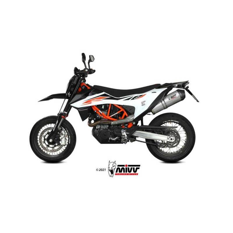 MIVV KTM 690 SMC R 2020 - 2022 OVAL TITANIO CAP KT.023.LNC MIVV KTM 690 SMC R 2020 - 2022 OVAL TITANIO CAP KT.023.LNC