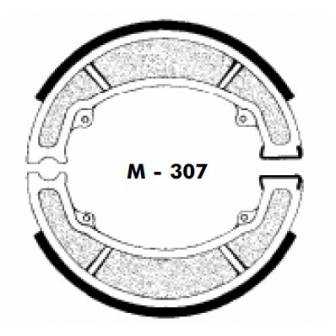 JUEGO MORDAZAS FRENO AGPA M-307 YAMAHA