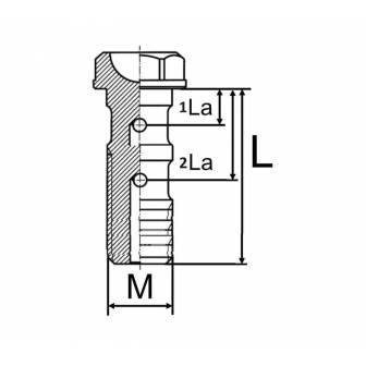 Tornillo Banjo Doble Freno Goodridge Ø10X125