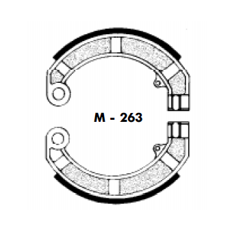 Mordazas Freno Trasero Agpa M-263 Vespa 200