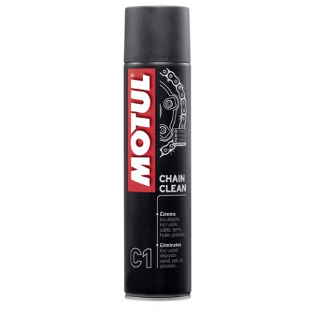 Spray de Motul para la limpieza de la cadena de la moto